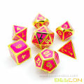 Super Glow in Dark Metal Polyhedral D&D Dice